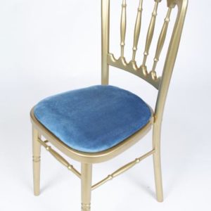 Chair Gold - with Blue Pad