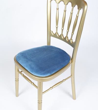 Chair Gold - with Blue Pad