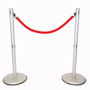 Barrier Post & Red Rope