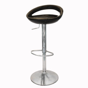 Adjustable High Stool with Black acrylic seat
