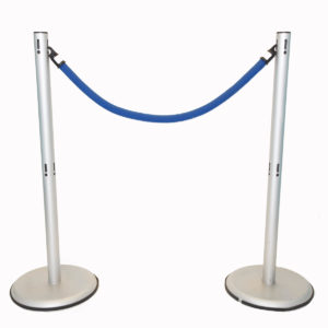 Barrier Post & Blue Rope
